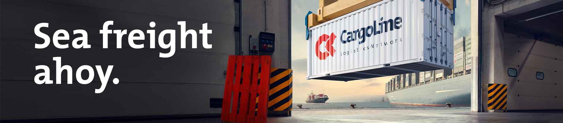 Seafreight across continents and land transport from one source